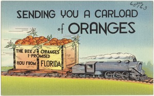 Sending you a carload of oranges