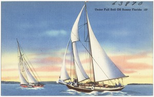 Under full sail off sunny Florida