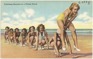 Frolicking beauties on a Florida beach
