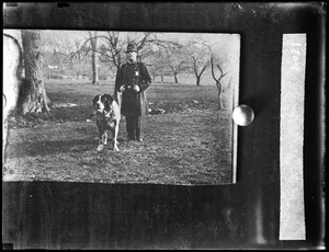 Officer Alfred W. Goodhue and dog "Carlo"