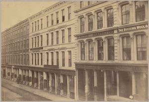 Boston Massachusetts. High Street in 1870 looking north from Summer St.
