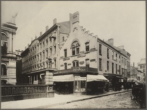 Massachusetts. Boston. Niles Building 1880. Corner School St. and City Hall Avenue