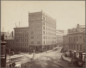 Massachusetts. Boston. Scollay Square. Hemenway Building, about 1888