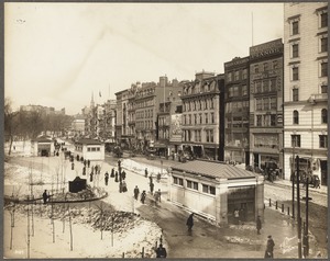 Tremont Street and Common looking North, Feb. 24, 1902