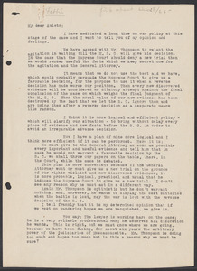 Sacco-Vanzetti Case Records, 1920-1928. Correspondence. Bartolomeo Vanzetti to Amleto Fabbri, December 28, 1925. Box 40, Folder 28, Harvard Law School Library, Historical & Special Collections