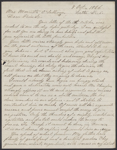 Sacco-Vanzetti Case Records, 1920-1928. Correspondence. Bartolomeo Vanzetti to Mrs. M. O'Sullivan, October 7, 1926. Box 40, Folder 87, Harvard Law School Library, Historical & Special Collections