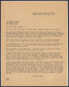 Sacco-Vanzetti Case Records, 1920-1928. Correspondence. Sacco-Vanzetti Defense Committee Correspondence to George Siegel, May 29, 1923. Box 41, Folder 37, Harvard Law School Library, Historical & Special Collections
