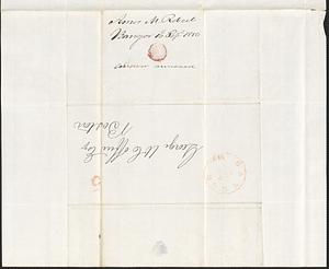 Amos M. Roberts to George Coffin, 16 September 1850