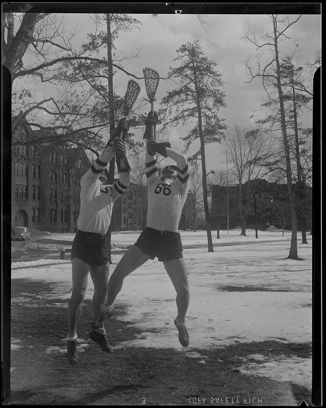 Two lacrosse players (1941)