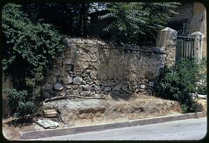 Stone wall, Athens, Greece