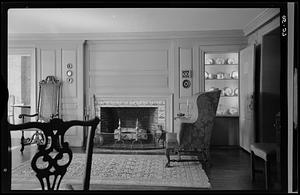 The Chippendale Room reflects the comfortable days before the Revolution, Antiquarian House, Concord