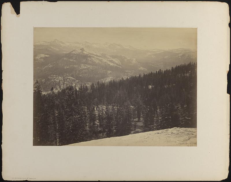 The Merced group from Sentinel Dome, Yosemite (C)
