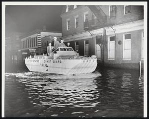 Nahant Coast Guard Duch does patrol duty in Forest St. B.M.C. Earl C. Rich in charge.