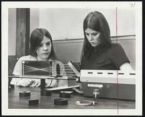 Physics of Optics can be demonstrated for students by this laser-optical experimentation kit offered by the American Optical Corp. The passage of the bright, coherent laser can be followed through a variety of lenses. The kit enables students also to make holograms (three dimensional laser photographs).