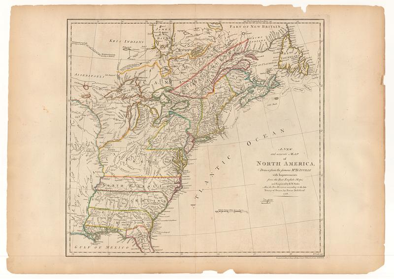 A new and accurate map of North America, drawn from the famous M.r d'Anville with improvements from the best English maps