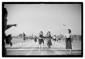 Girls running