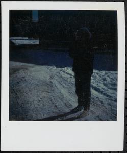 Person standing in the snow