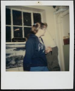 Young woman in the basement