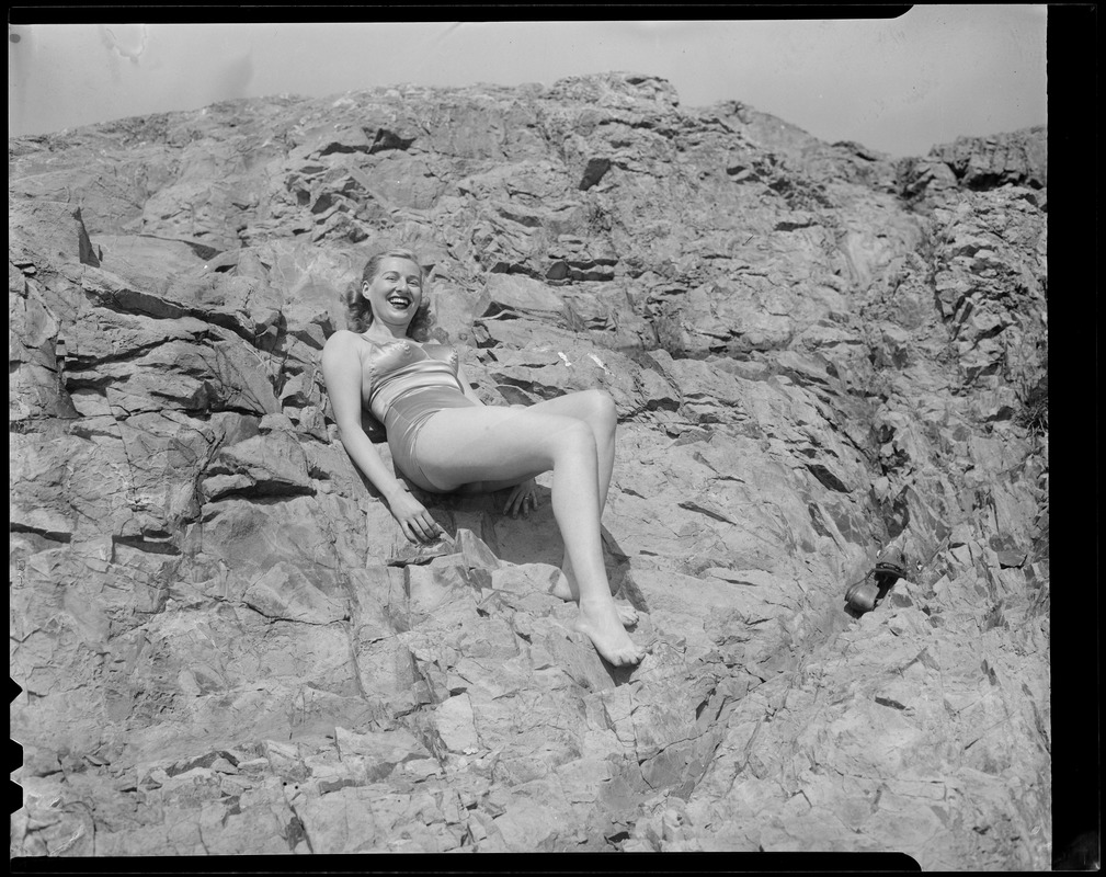 Girl in bathing suit.