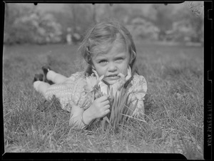 Little girl in the grass