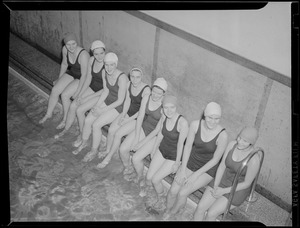 Blind girls swim at Perkins Institute