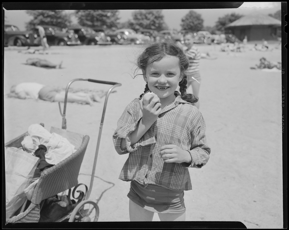 Little girl at beach