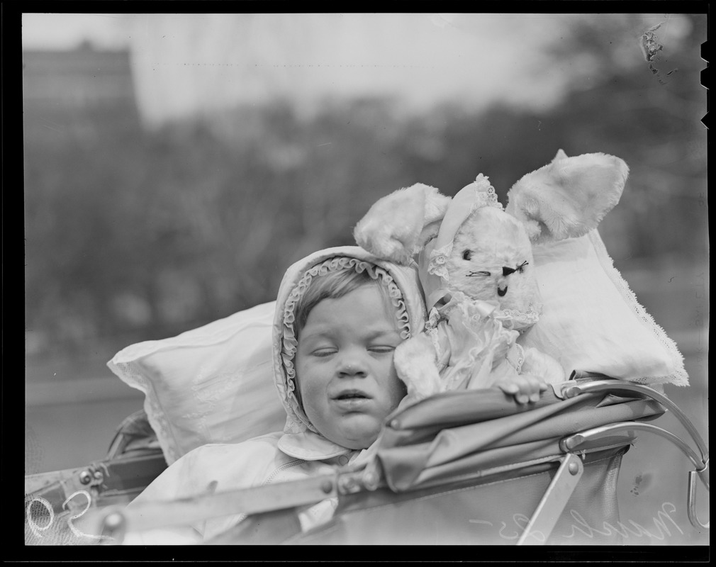 Little girl on carriage