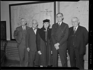 Group in front of map of Melrose