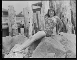 Woman posing in bathing suit