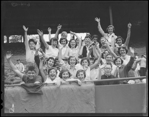 Unidentified group at stadium