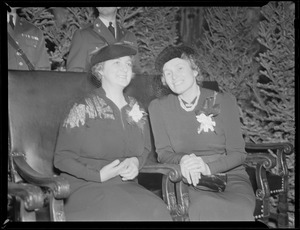 Event at State House with Governor Saltonstall, probably inaugural