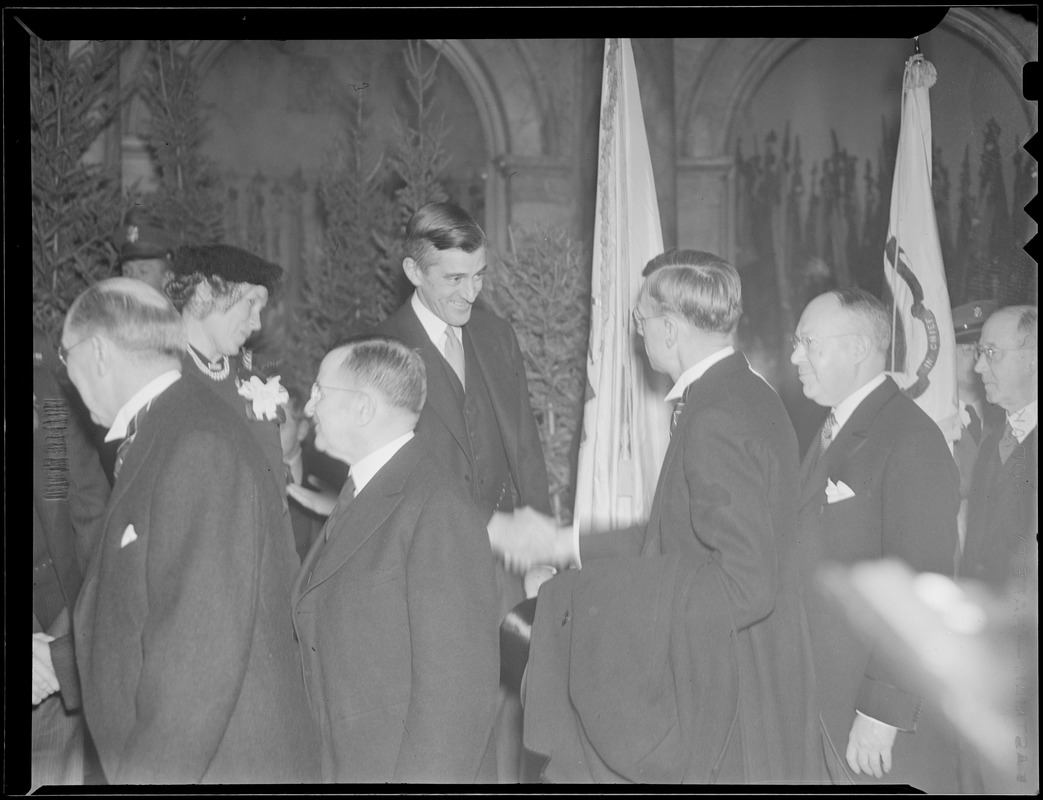 Gov. Saltonstall, event at State House, probably inaugural