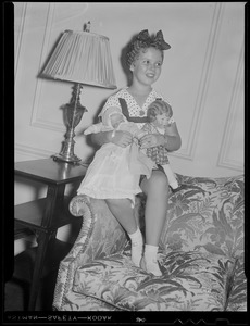 Shirley Temple in her suite at the Ritz Carlton