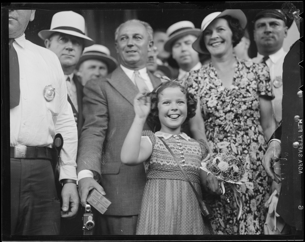 Shirley Temple visits Boston