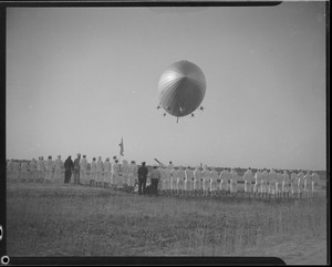 The Hindenburg before she blew up in Lakehurst, N.J.