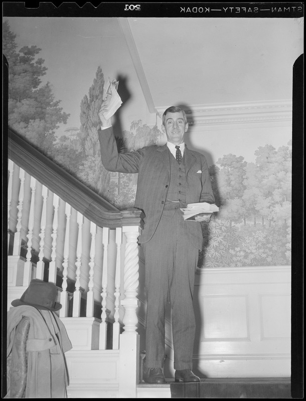 Leverett Saltonstall at his home Digital Commonwealth