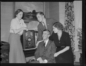 Leverett Saltonstall with family