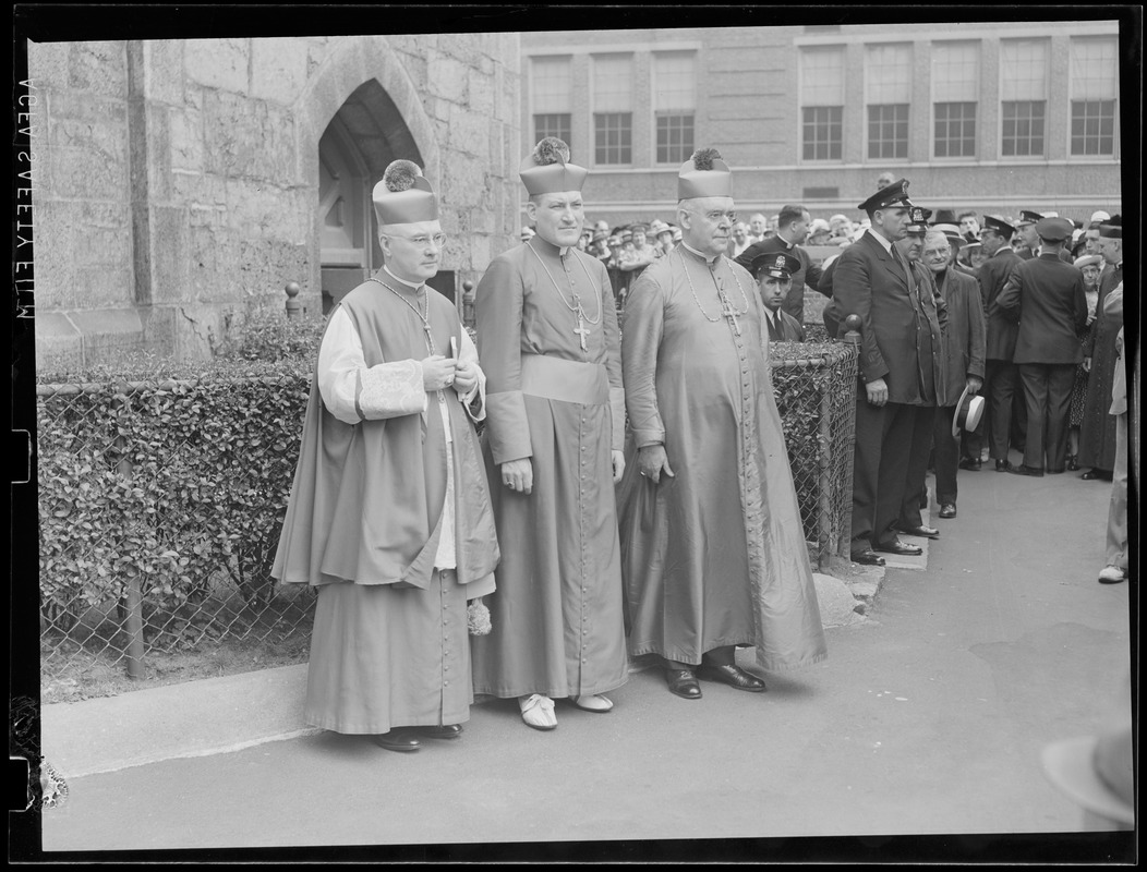 Bishop Cushing at his consecration ceremony at the Cathedral of the Holy Cross