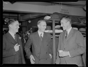 Leverett Saltonstall visits Boston Herald