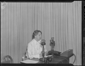 Eleanor Roosevelt? On CBS/WEEI Radio
