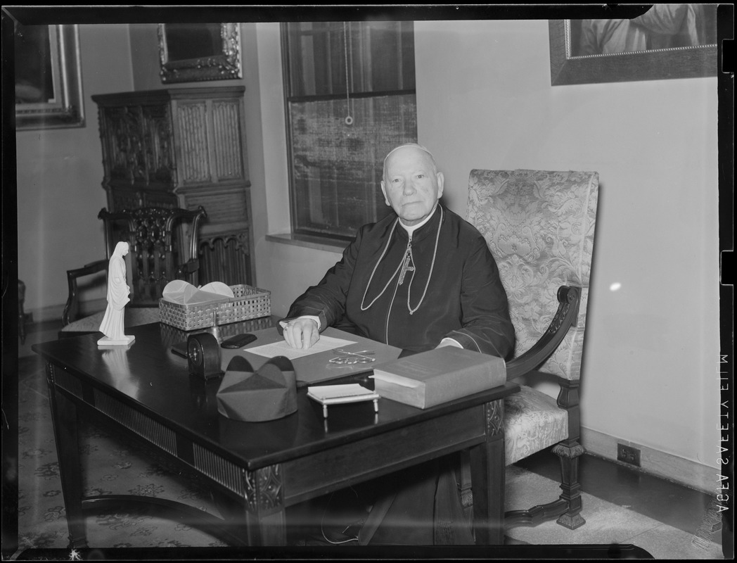 Cardinal O'Connell at his desk