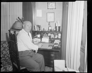 W.J. Stewart at his desk