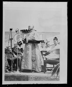 Cardinal William O'Connell at the podium
