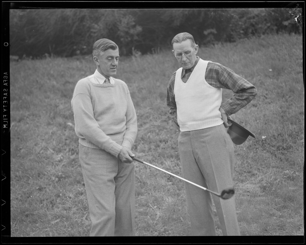 Leverett Saltonstall speaks with Manon golf course