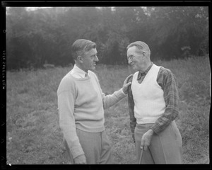 Leverett Saltonstall speaks with Manon golf course