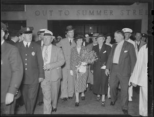 Swedish royal party in Boston: Prince Bertil / Crown Princess Louise / Crown Prince Gustav Adolf