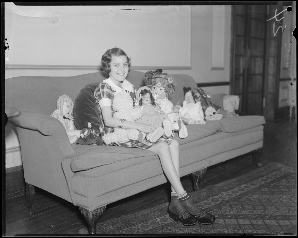 Alyce Jane McHenry after stomach operation at Truesdale Hospital, Fall River
