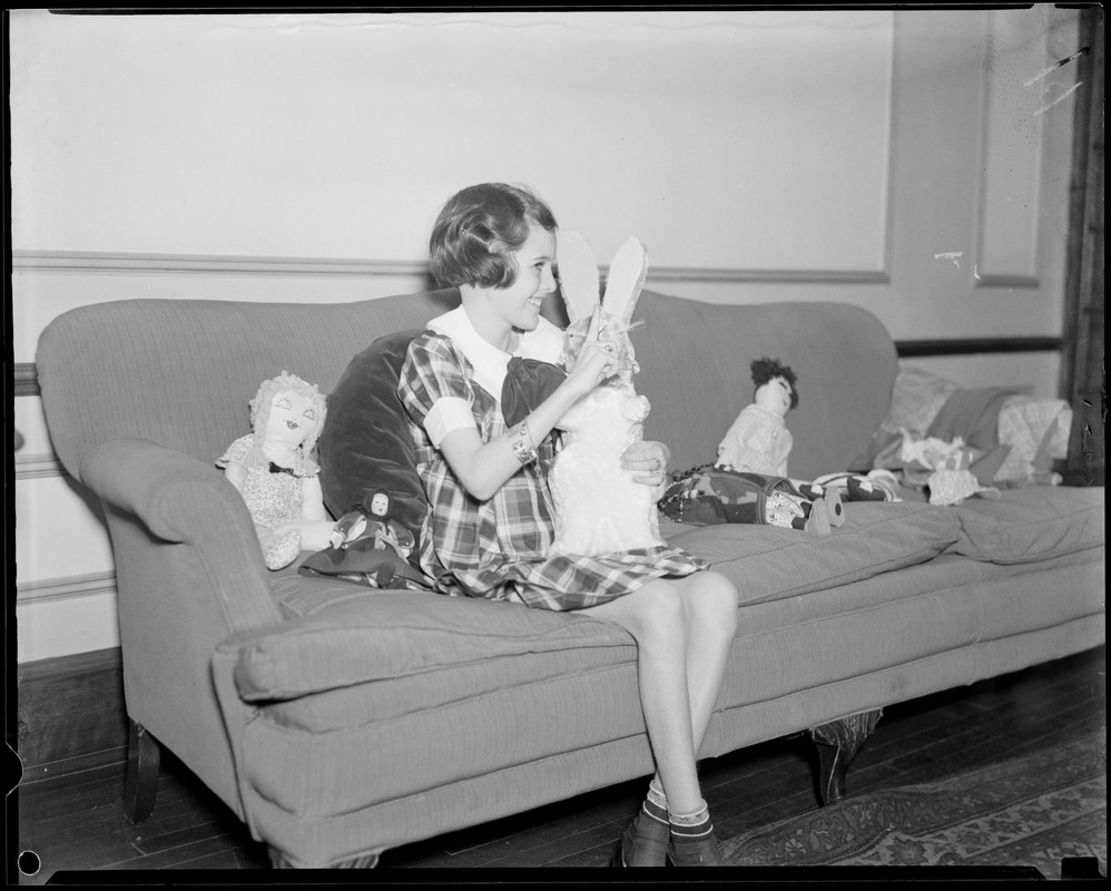 Alyce Jane McHenry after stomach operation at Truesdale Hospital, Fall River