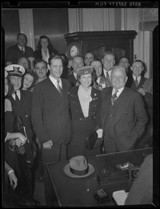 Mayor Maurice Tobin & wife with Honey Fitz