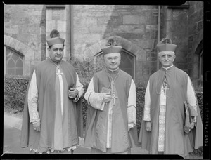 Cardinal Spellman with visiting dignitaries